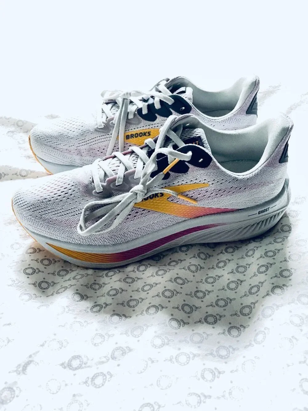 Brooks Ghost 17 Women’s Lace-Up Mesh Running Sneakers Size 10 Wide 120431B070